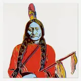 Sitting Bull by Andy Warhol, 1986, screenprint in colors on Lenox Museum Board, sold Feb 2022