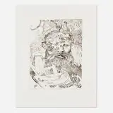 Red Grooms, Manet / Romance, 1976, etching on BFK Rives