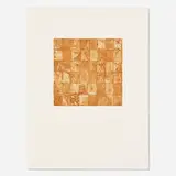 Robert Courtright, Travertine, 1985, etching, aquatint, chine collé on Somerset