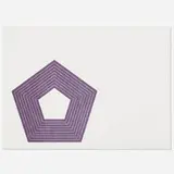 Charlotte Tokayer (from the Purple Series) by Frank Stella, 1972, lithograph on Zerkall Copperplate Deluxe, sold Feb 2022