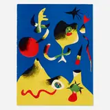L'Été (Air) by Joan Miró, 1938, lithograph in colors, sold Feb 2022