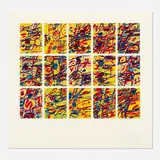 Jean Dubuffet, Oriflammes, 1984, screenprint in colors