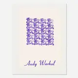 Purple Cows (from the Stamped Indelibly portfolio) by Andy Warhol, 1967, rubber stamp on BFK Rives, sold Feb 2022