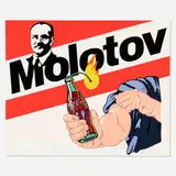 Alexander Kosolapov, Molotov Cocktail, 1991, screenprint in colors