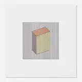 Sol LeWitt, Untitled (from the Twelve Forms Derived From a Cube series), 1984, screenprint in colors on Arches 88