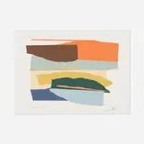 Larry Zox, Niagara Series I, 1973, screenprint in colors