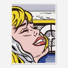Roy Lichtenstein, Shipboard Girl, 1965, offset lithograph in colors