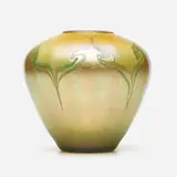 Tiffany Studios, Early hooked-feather vase