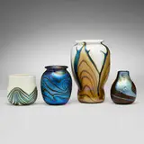 Charles Lotton, Collection of four Early vases