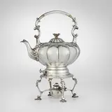 Barker Brothers Silver Ltd., Kettle on stand, silver