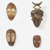 African, Collection of four masks