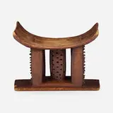 Ashanti artist, Ceremonial stool, carved wood