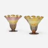 Arthur Nash, Vases with ruffled rim, pair