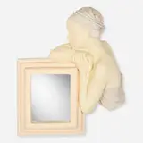 Marc Sijan, Entwined Hands (wall mirror), 1986, painted plaster, glass mirror