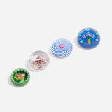 Perthshire Paperweights, Collection of four botanical paperweights, 1984-1994, millefiori, glass