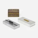 Collection of three boxes by Art Nouveau and Art Deco, sold Aug 2024