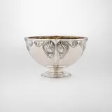 Bruckmann & Söhne, Jugendstil footed bowl with stylized flowers