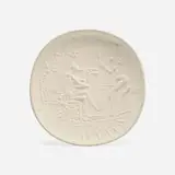 Diaulos Player and Faun by Pablo Picasso, 1956, white earthenware clay, sold Sep 2015