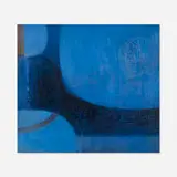 Michio Takayama, Meditation in Blue, 1977, oil on canvas