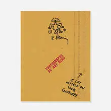 Keith Haring, Untitled (envelope), c. 1985, ink on envelope