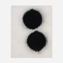 Donald Sultan, Pomegranate, 1990, charcoal on paper