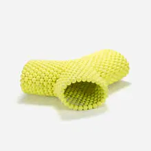 Tejo Remy, Ballenbank bench, 2002, tennis balls over chrome-plated steel structure