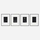 Donald Sultan, Untitled (four works from the Dominoes Portfolio), 1990, aquatint on paper