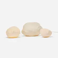 André Cazenave, Rock lamps, set of three, c. 1970, fiberglass