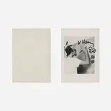 Keith Haring, Baby Remarque, 1988, lithograph on paper, ink, silver-gelatin print