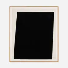 Tujunga Blacktop by Richard Serra, 1984, paintstick and screenprint on paper, sold Sep 2015