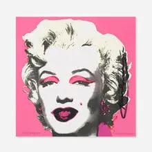 Marilyn (Castelli Mailer) by Andy Warhol, 1981, offset lithograph on paper, sold Sep 2015