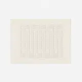 Frederick Hammersley, Up Down Stick, 1970, computer-generated ink drawing on paper