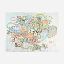 Taylor McKimens, Cowboy Spaghetti, 2004, mixed media on paper