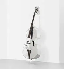 John Burdick, Bass, c. 1932, polished aluminum, zebrano, wire