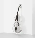 John Burdick, Bass, c. 1932, polished aluminum, zebrano, wire