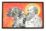 Rugman, Untitled, RUGMAN (b.1978) 'LOOKING AT TASS' Mixed media 89 x 125cm .