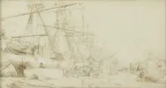 William, Untitled, POPLAR Pencil and wash 22.5 x 42cm