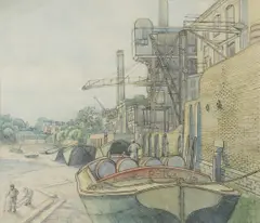 William Ratcliffe, Untitled, pen and ink and watercolour 38 x 43.5cm .