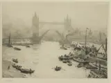 William, Untitled, POOL OF LONDON Etching