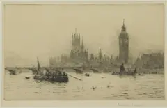 Rowland Langmaid, Untitled, ROWLAND LANGMAID (1897-1956) WESTMINSTER Etching