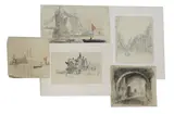 Hubert Williams, Untitled, together with a further selection of watercolours and pencil sketches of London views