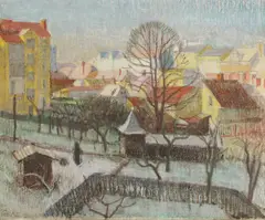 John Aldridge, Untitled, pastel 27.5 x 33cm .