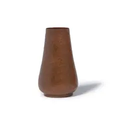 Vase by Dirk Van Erp, hammered copper, with open-box mark on recessed bottom, sold Jul 2024