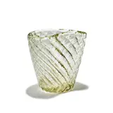 Flavio Poli, Cristallo Incrociato Vase, for Seguso Vetri d'Arte, blown glass, remnants of paper label 'SEGUSO MURANO