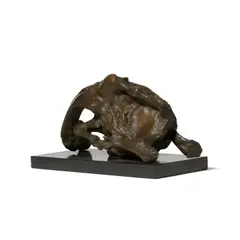 Jack Zajac, Tethered Goat, patinated bronze