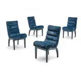 Art Deco-Style, Set of Four Side Chairs