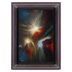 Leonardo M. Nierman, Untitled, acrylic on masonite