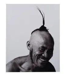 Lu Xianyi, Three Portraits of Ethnic Miao, 1998
