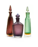 Three Inciso Bottles by Paolo Venini, sold Aug 2024