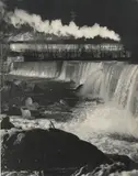 O. Winston Link, NW 883, Gooseneck Dam and The No. 2 near Natural Bridge, Virginia, 1956, Gelatin silver print